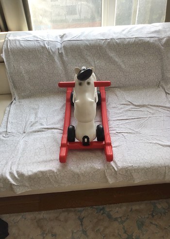 Pilsan Tekerlekli Beyaz At Oyuncak - Görsel 6