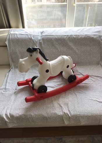 Pilsan Tekerlekli Beyaz At Oyuncak - Görsel 4