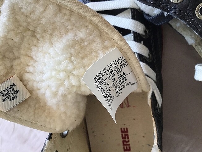 38 Beden siyah Renk Converse Bot