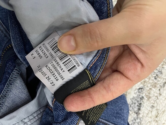 26 Beden Mavi kadın kot pantolon