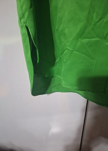 xs Beden yeşil Renk Zara gomlek