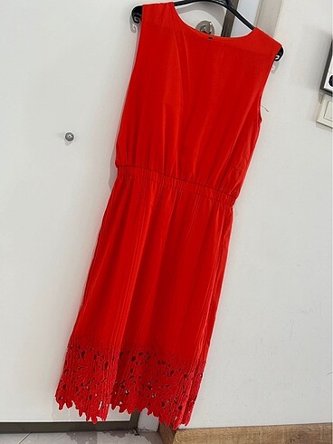 İpekyol turuncu - nar çiçeği elbise - Görsel 2