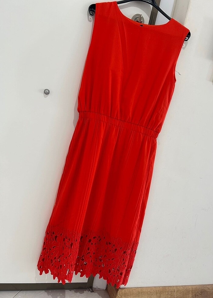 İpekyol turuncu - nar çiçeği elbise - Görsel 2