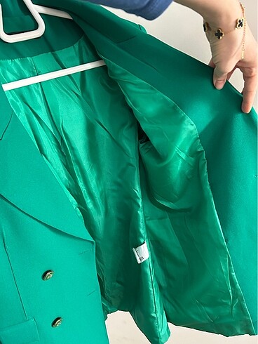 Zümrüt yeşili blazer ceket - Görsel 5