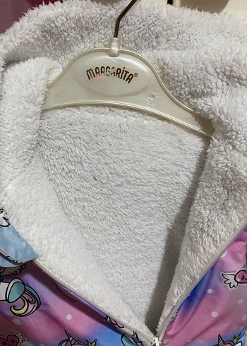 Renkli Bağlama Desenli Kürklü Bebek Tulumu - Görsel 3