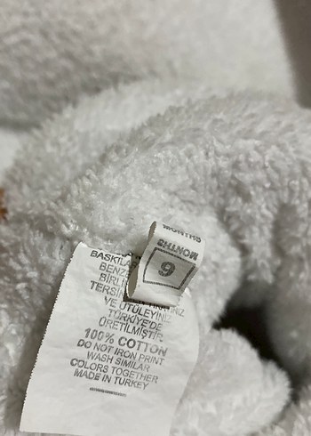 Renkli Bağlama Desenli Kürklü Bebek Tulumu - Görsel 7