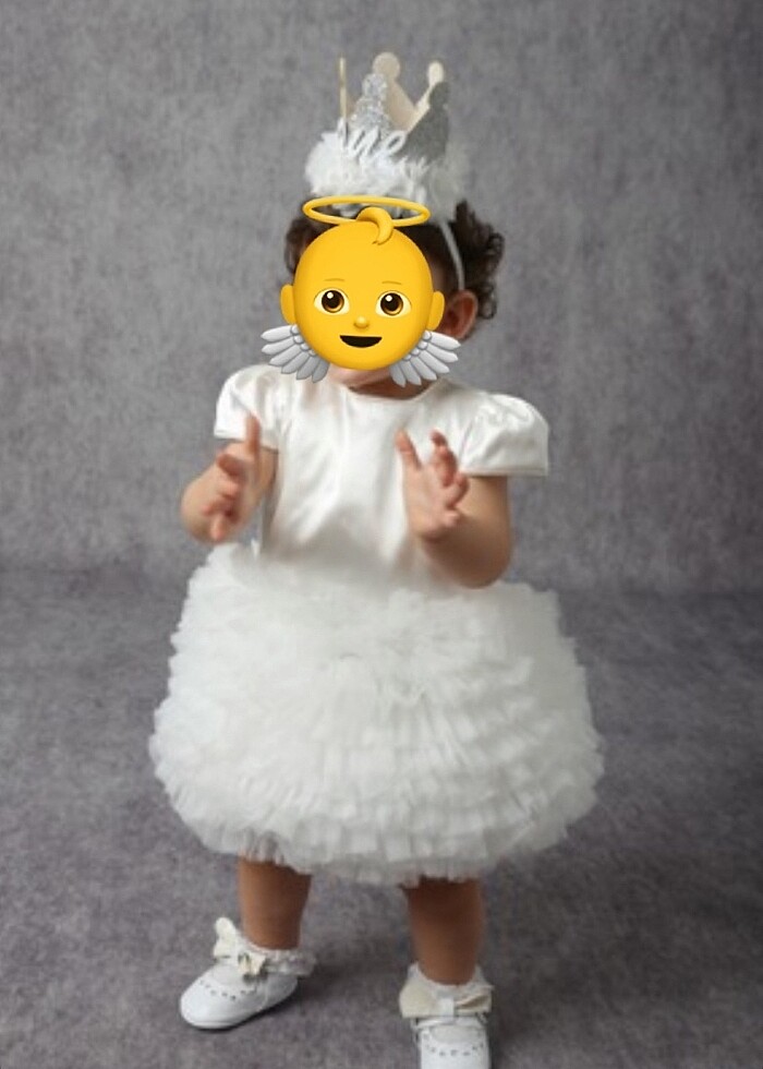 Deri taşlı beyaz bebek makosen - Görsel 2