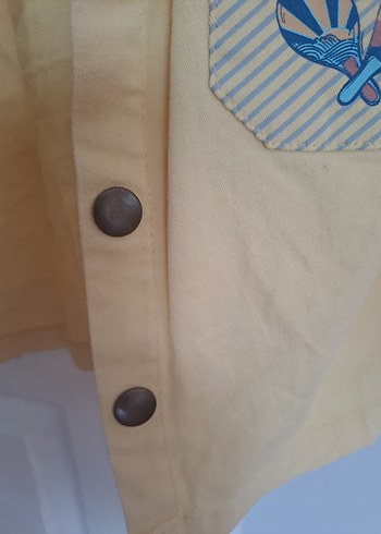 Sarı Düğmeli Kız ve Erkek Çocuk Ceket - Görsel 4