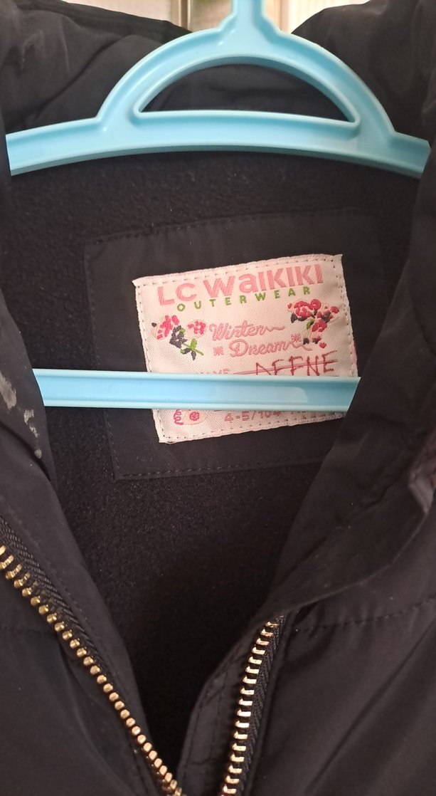 Siyah Fermuarlı kiz cocuk Yelek - Görsel 2