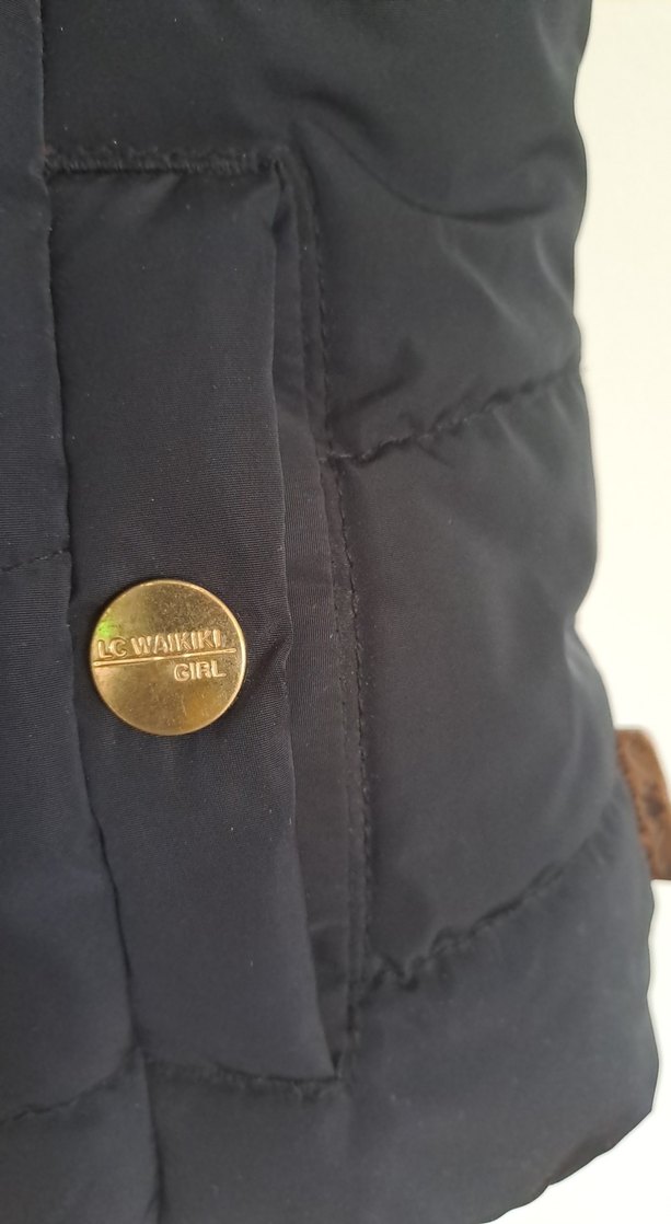 Siyah Fermuarlı kiz cocuk Yelek - Görsel 3