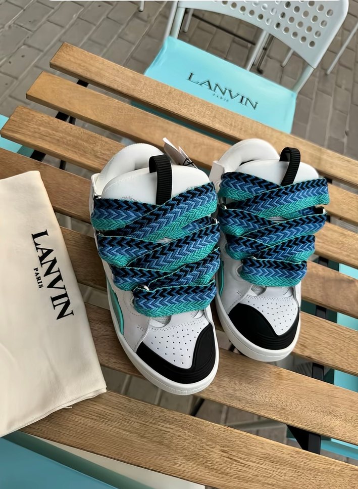 Lanvin Beyaz Erkek Spor Ayakkabı - Görsel 3