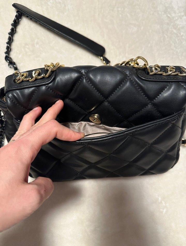 Siyah hem el hem omuz çantası - Görsel 4