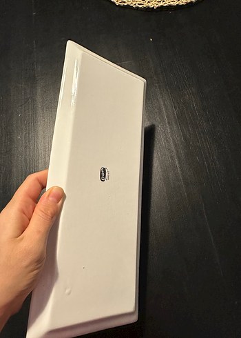 Beyaz Dikdörtgen Servis Tabağı (6 lı set) - Görsel 2