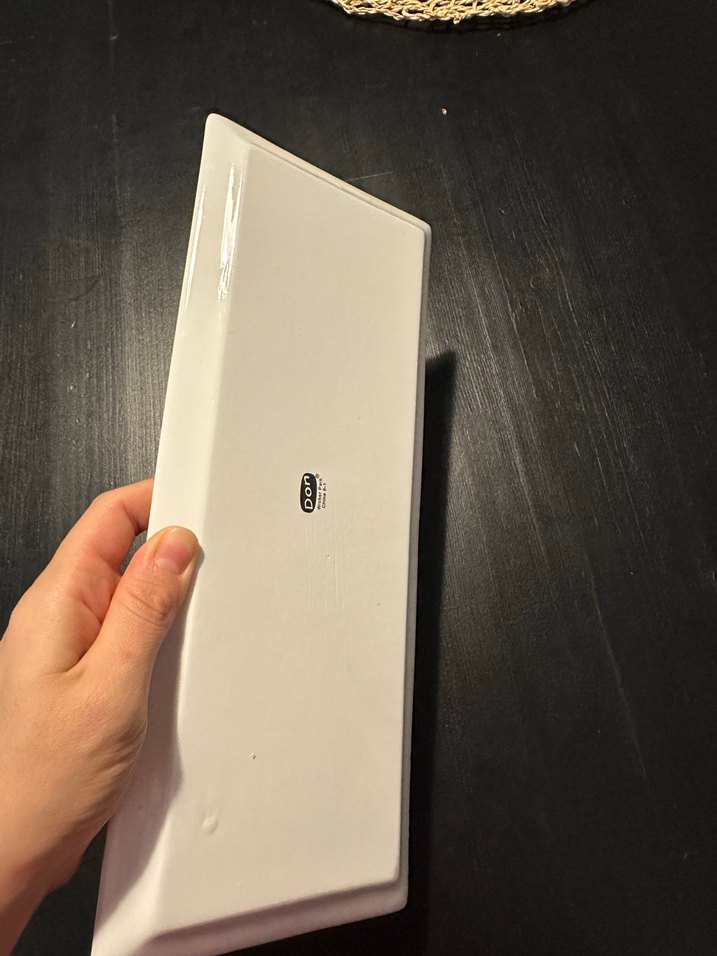 Beyaz Dikdörtgen Servis Tabağı (6 lı set) - Görsel 2