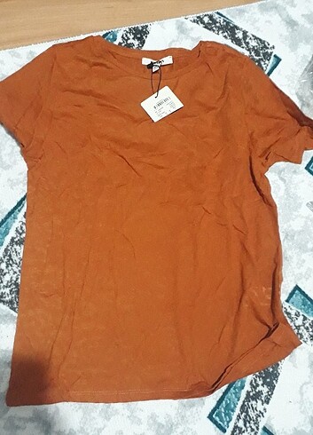 m Beden turuncu Renk Koton bluz