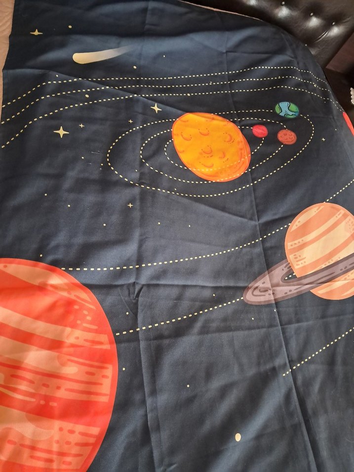 Uzay Temalı Baskılı Fon perde - Görsel 3