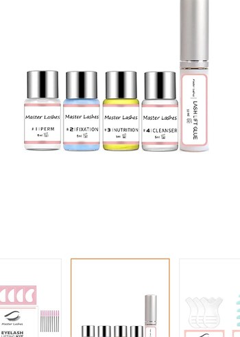 Master Lashes Beyaz Kirpik Kaldırma Seti - Görsel 2