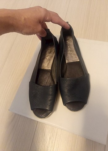 Lacivert Dolgu Topuklu Kadın Babet - Görsel 2