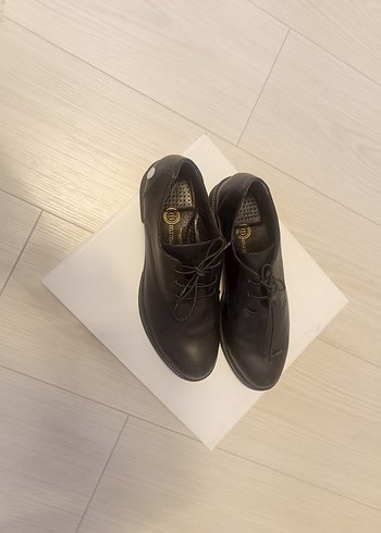 Siyah bayan Klasik Deri Ayakkabı - Görsel 4