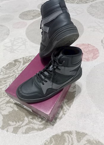 Gri - siyah Erkek Spor Botları - Görsel 6