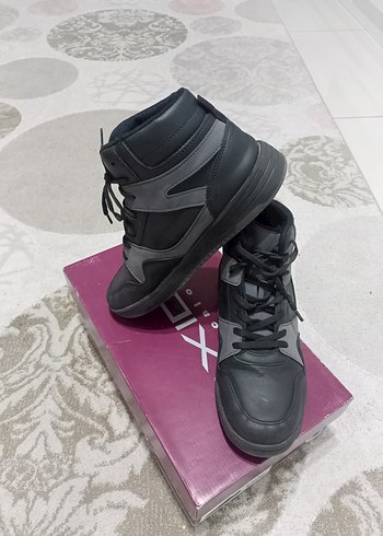 Gri - siyah Erkek Spor Botları - Görsel 5