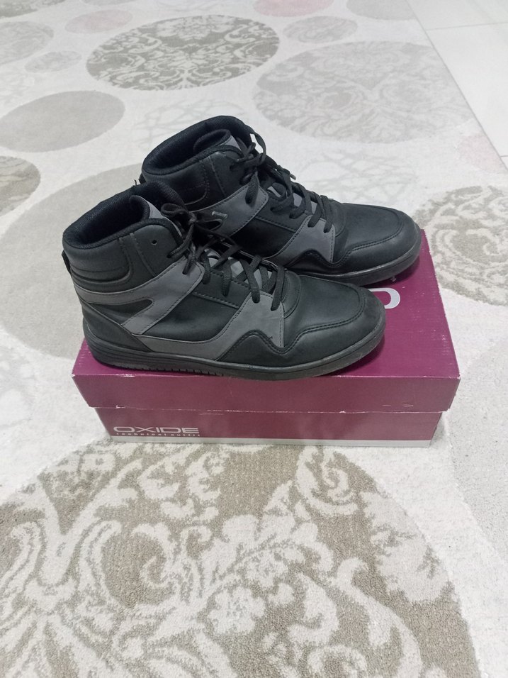 Gri - siyah Erkek Spor Botları - Görsel 3