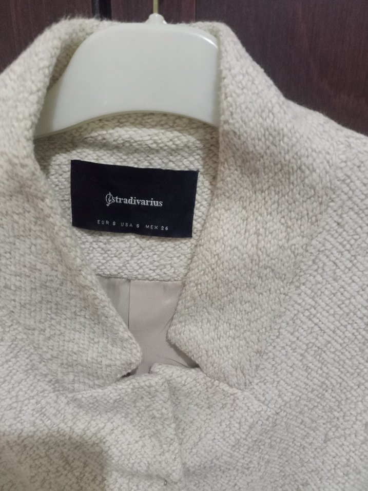 Düğmeli Bej Midi Kadın Kaban - Görsel 4