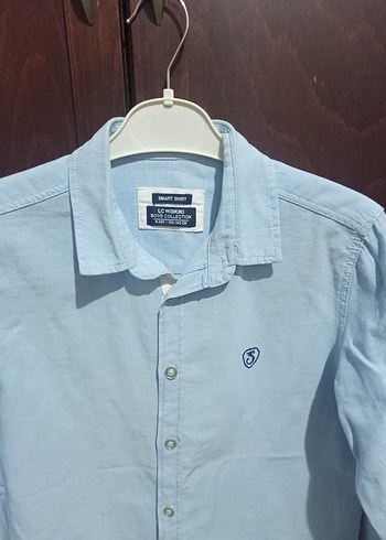 Mavi Pamuklu Erkek çocuk Gömlek Uzun Kollu - Görsel 3