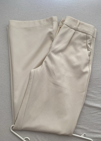 Ekru kumaş pantolon - Görsel 2