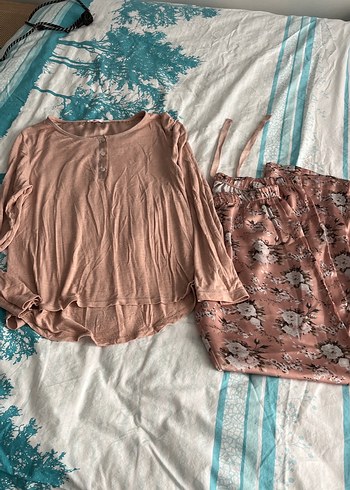 Penti Pembe Çiçekli Mini Kadın Pijama Takımı