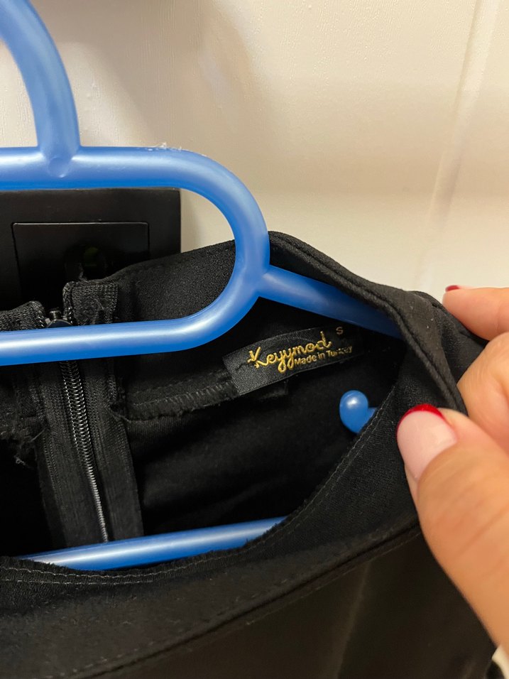 Siyah Payetli Midi Abiye Elbise - Görsel 4