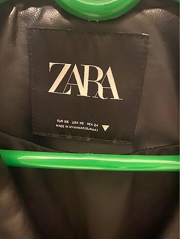 Zara zara oversize deri ceket