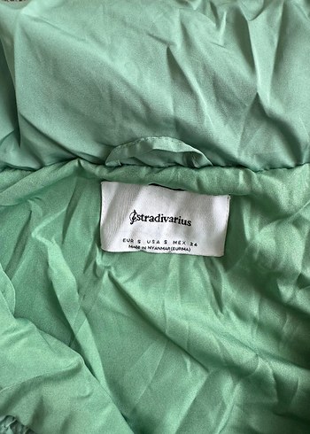 Turkuaz Midi Oversize Şişme Mont - Görsel 3