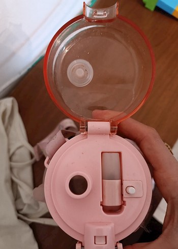 Pembe Ayı Figürlü Çocuk Matara - Görsel 5