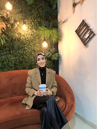 s Beden kahverengi Renk Blazer ceket