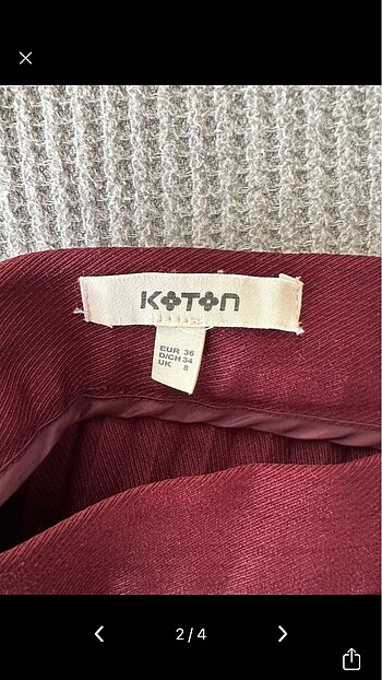 Koton Pileli etek
