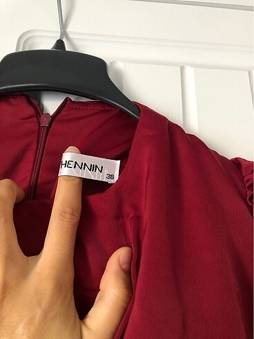m Beden bordo Renk Bordo saten abiye