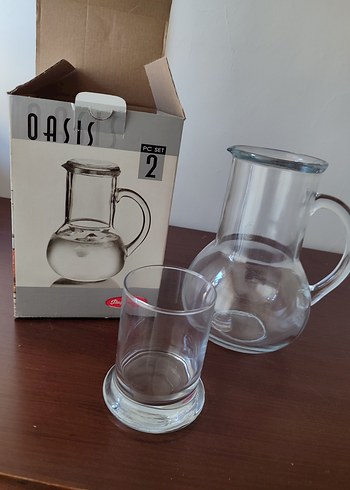  Beden Paşabahçe Oasis 2 Parça Cam Sürahi Seti