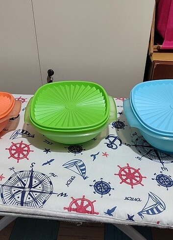  Beden Tupperware 3 lü yıldız kap