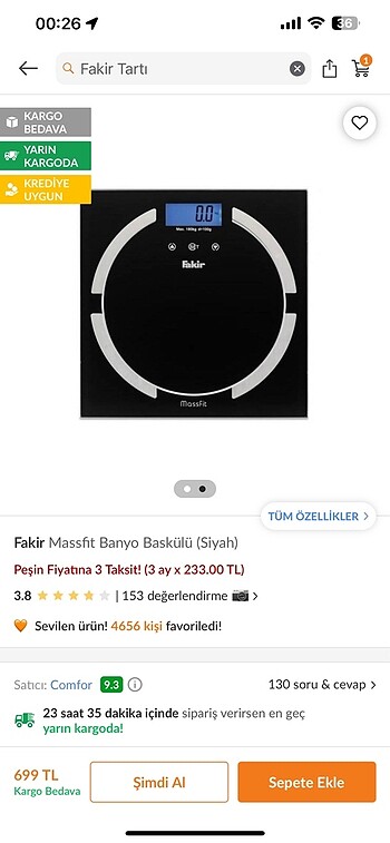 Fakir banyo baskül