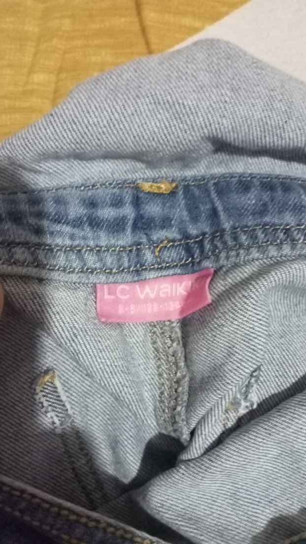 Kız çocuk kot tulum - Görsel 3