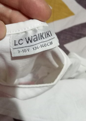 Beyaz Unicorn Baskılı Kız Tişörtü - Görsel 2