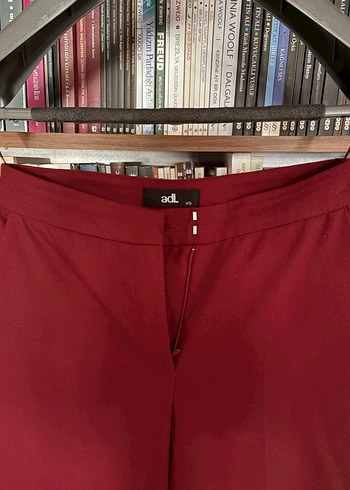 Bordo Salaş Midi Kadın Kumaş Pantolon - Görsel 4