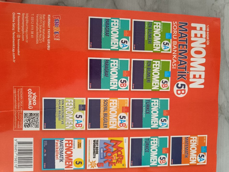 Fenomen 5B Matematik Soru Bankası - Görsel 4