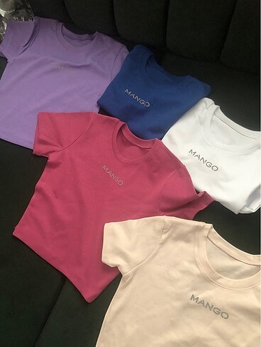 Mango Mango yazılı crop tahirt