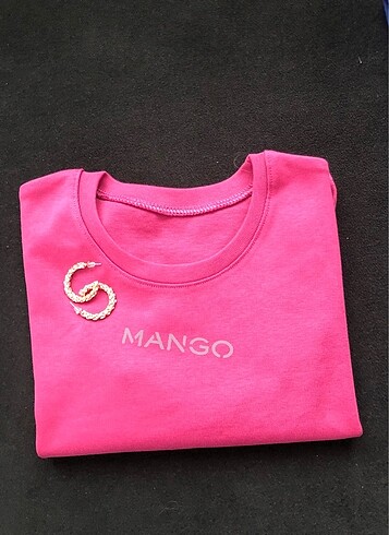 Mango yazılı crop tahirt