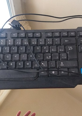 Mavi Detaylı TGDES Kablolu Klavye - Görsel 2