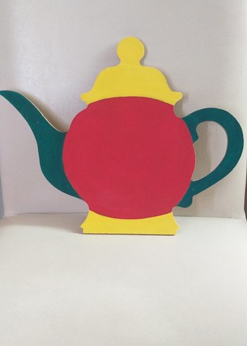 Renkli Çok Renkli Çaydanlık Dekoru - Görsel 2