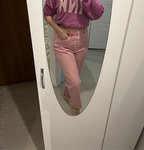 Mango pembe pantolon
