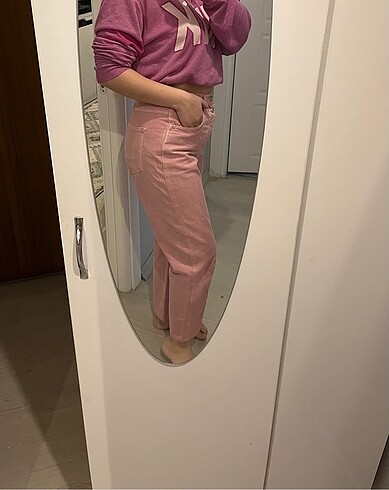 Mango Mango pembe pantolon